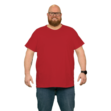 Alca Easy-Going 1-Pck Men T-Shirt O-Neck Bright Red 6XL