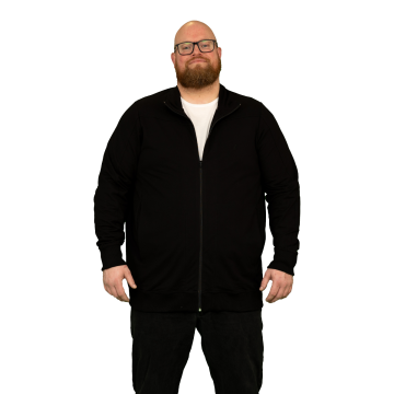Alca Heren Zip-Up Cardigan Zwart 5XL-B